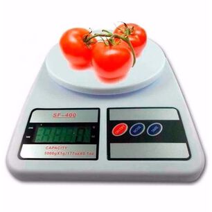 Pack 10 Balanza Digital Cocina 7kg Precisi&oacute;n 0.1g