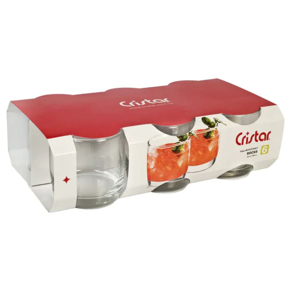 Set 6 Vasos Monterrey Transparente Cortos Cristar 296 Ml image number 3.0