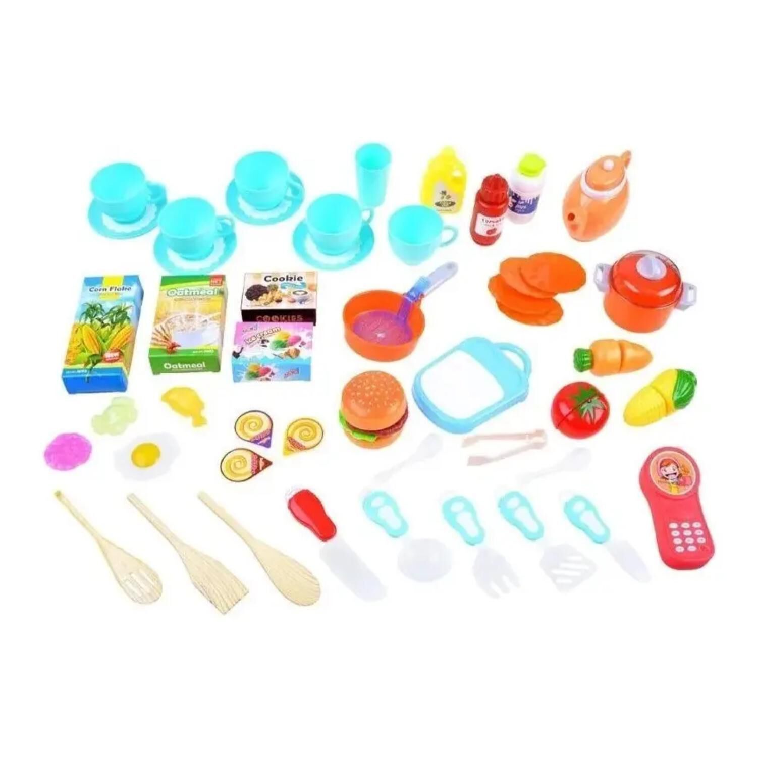 Juguete Set Cocina 66 Piezas 1mt Luz Sonido Azul Infantil image number 2.0