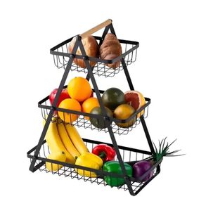 Estante Organizador Frutero 3 Niveles Multiuso De Cocina