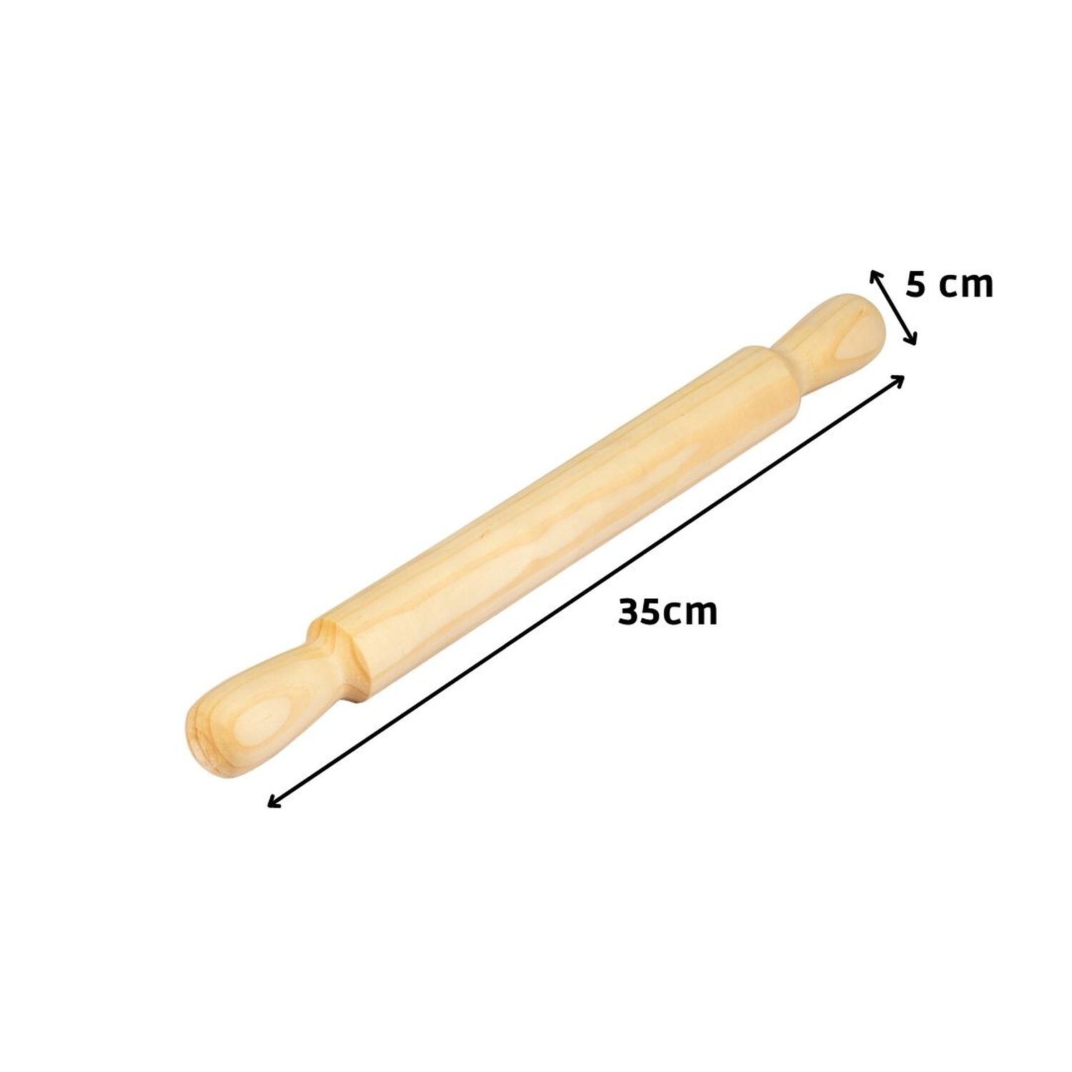 Pack Uslero Y Tabla De Amasar Natural 60x60x5 Cm M&aacute;xima Design image number 2.0
