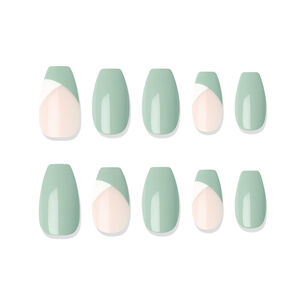 Muzmak - U&ntilde;as Press On Creamy Basil Coffin 36 U.