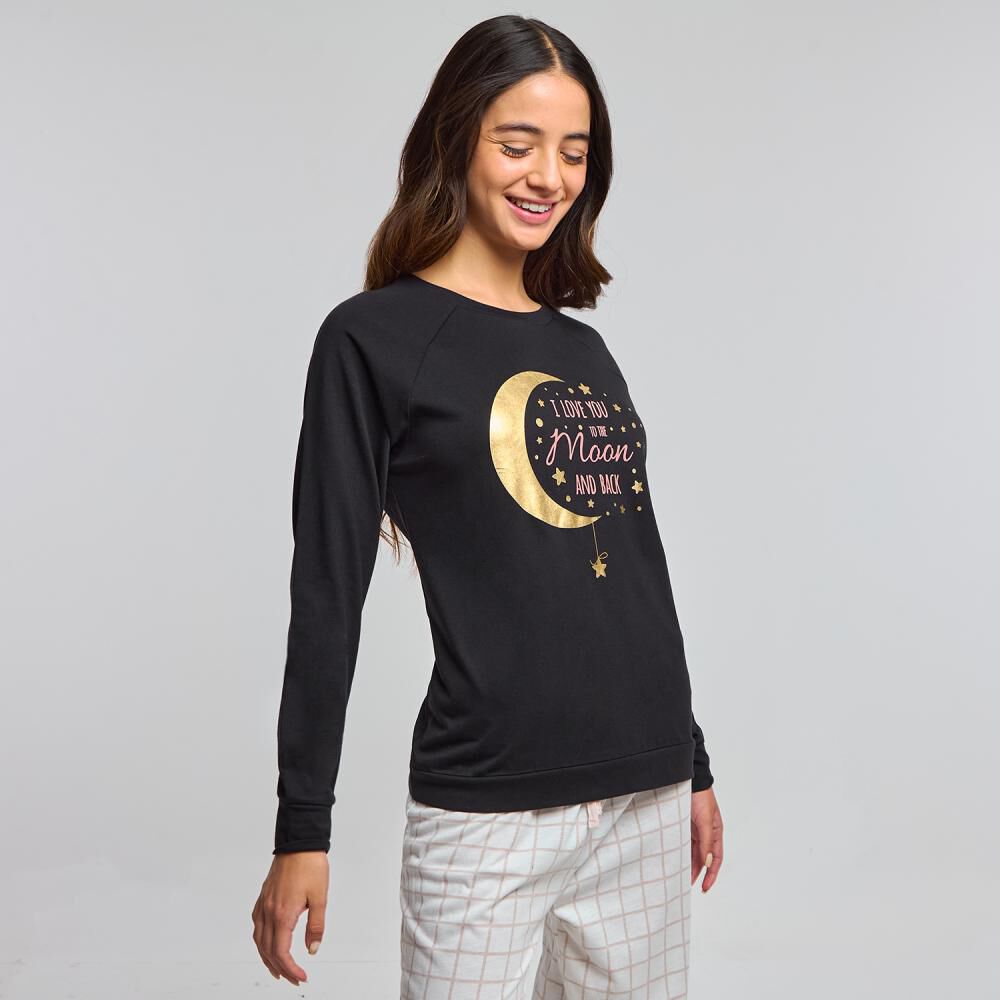 Polera De Pijama Manga Larga Mujer Freedom image number 2.0