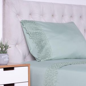 Juego De Sábanas Belle Noite Macrame / 1.5 Plazas Juego De Sábanas Belle Noite Macrame / 1.5 Plazas