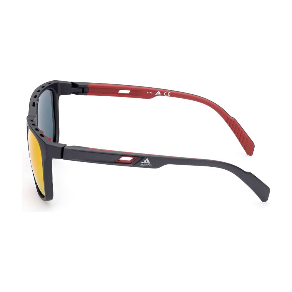 Lentes De Sol Matte Black Espejados Adidas Sport image number 2.0