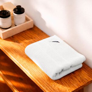 Toalla De Mano Nautica Signature Premium 100% Algod&oacute;n Blanca