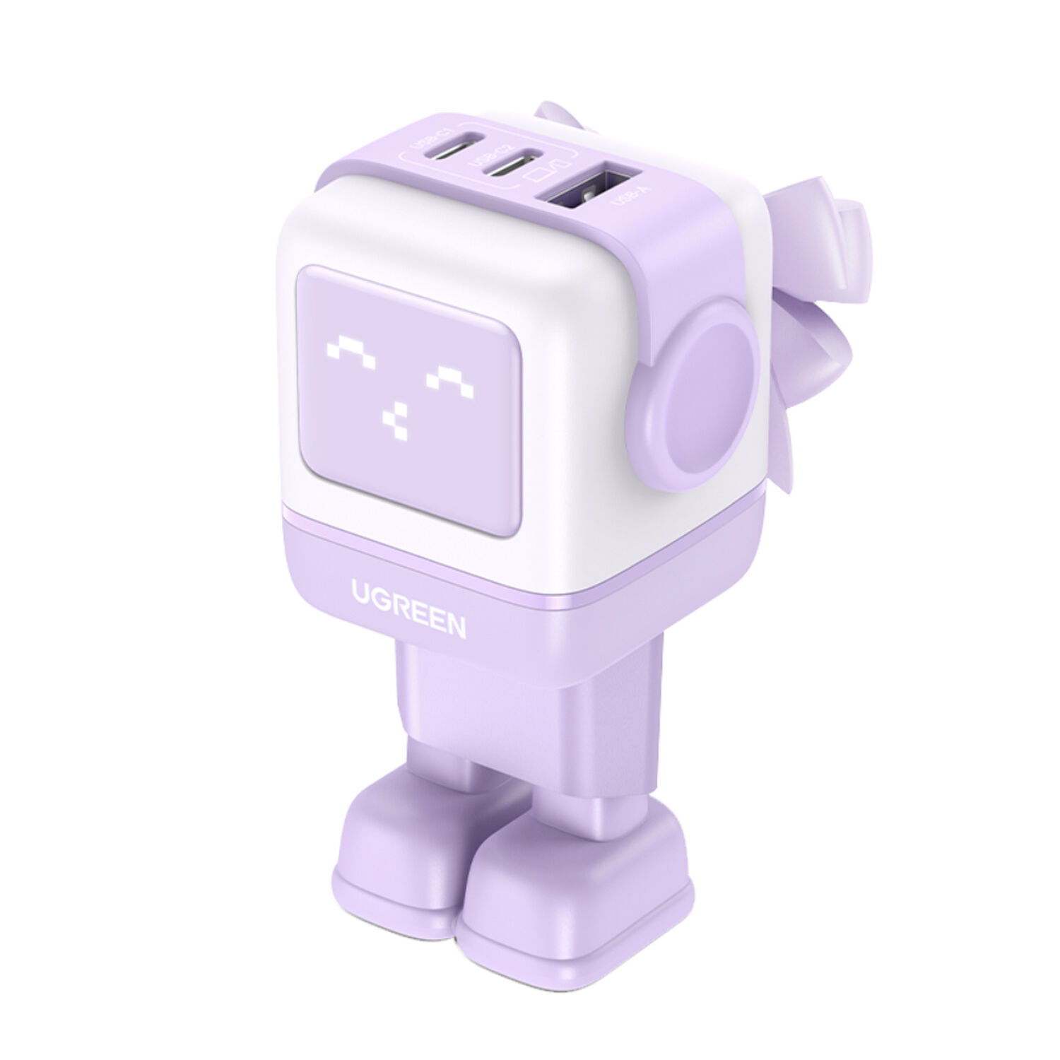 Robot Gan Tech Cargador 65w 1 Usb-a + 2 Usb-c Purpura Ugreen Cd361 image number 0.0