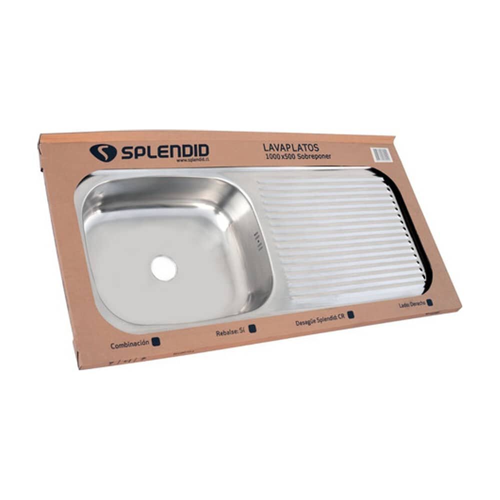 Lavaplatos Sobreponer 1000x500 Comb. Derecho Splendid image number 6.0