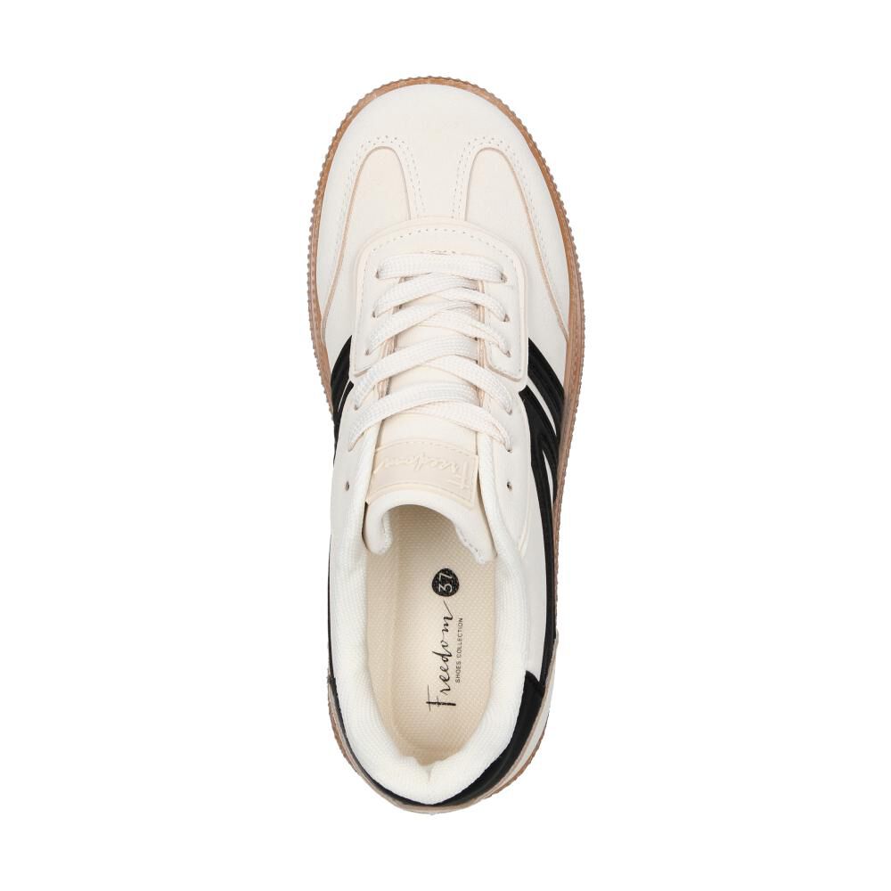 Zapatilla Urbana Mujer Freedom Beige image number 4.0