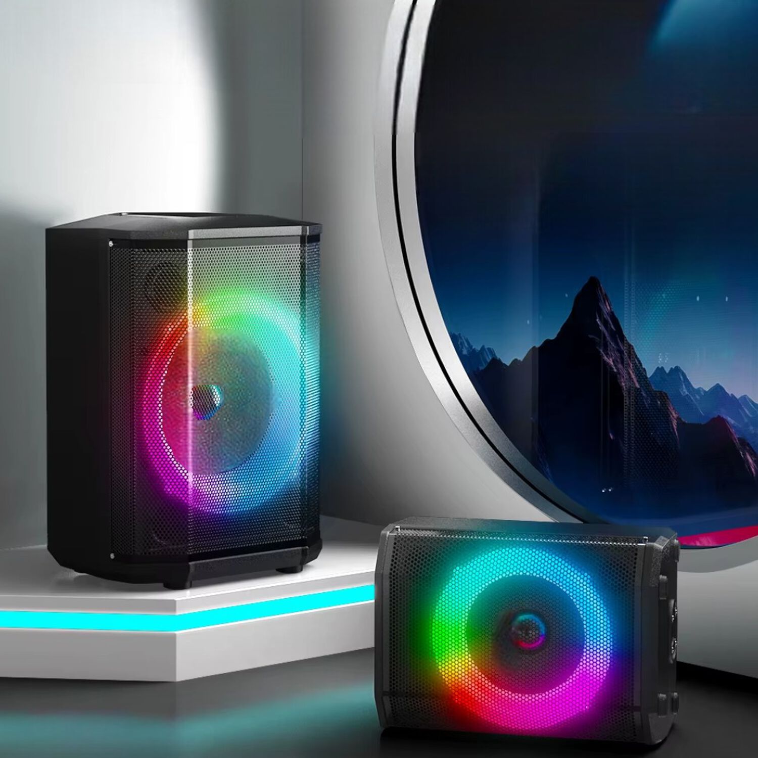 Parlante Bluetooth Flaming Chroma Rgb 40w Rms C/mic Wireless image number 3.0