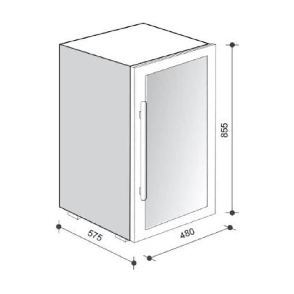 Enfriador De Vinos Fdv Black - Capacidad 56 Botellas image number 3.0