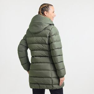Parka Deportiva Lisa Regular Cuello Alto Con Capucha Mujer Wetland