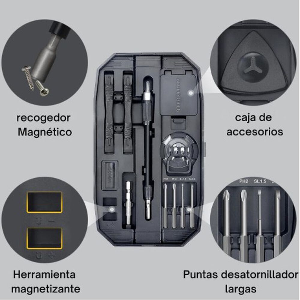 Juego Destornilladores De Precisi&oacute;n 153 Piezas En 1 image number 5.0
