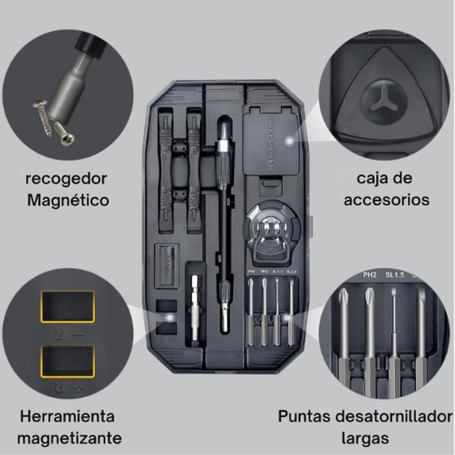 Juego Destornilladores De Precisi&oacute;n 153 Piezas En 1 image number 5.0