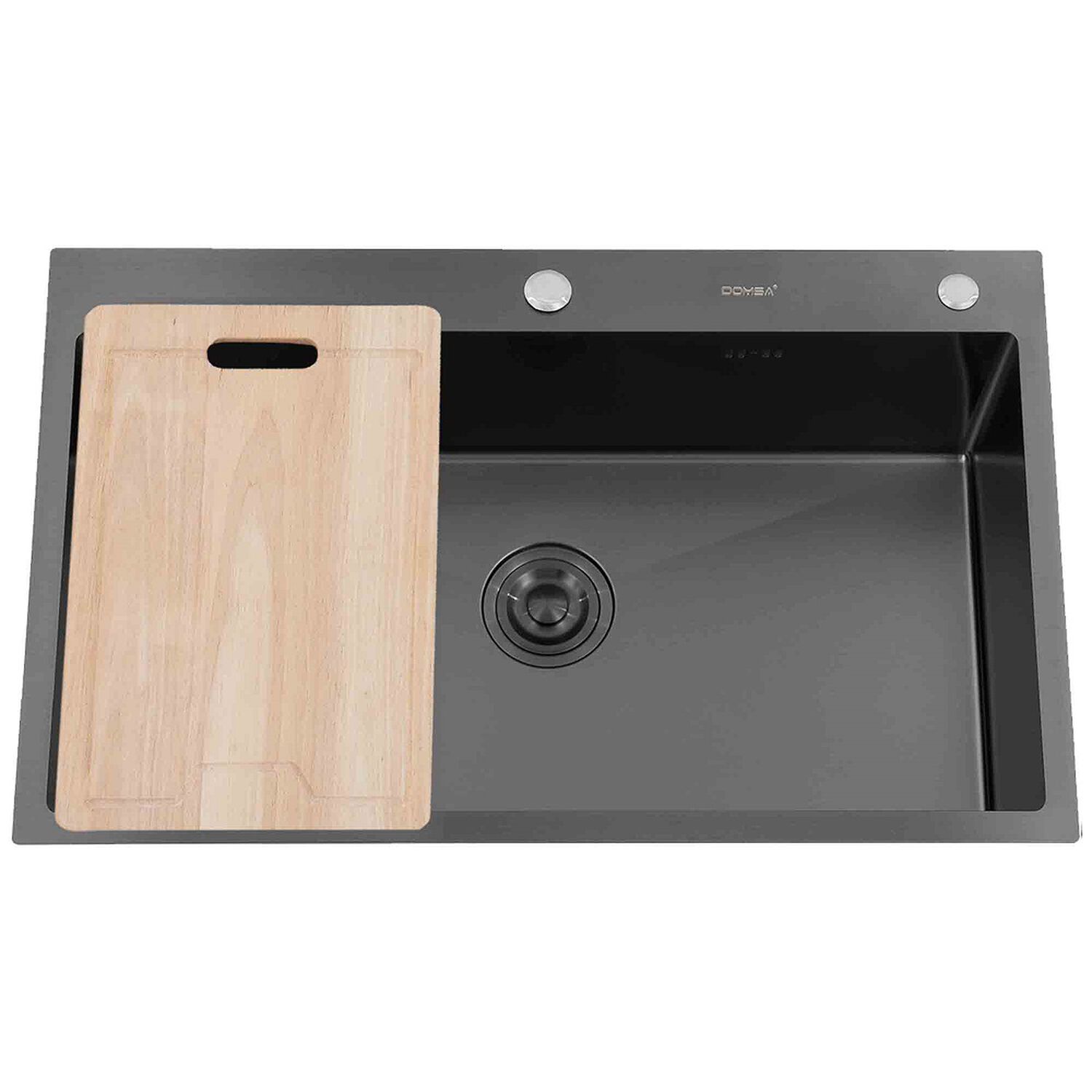 Lavaplatos Deluxe Sobre Cubierta Domsa Mds8050a-black Con/l 80x50x21cm (incluye Accesorios) image number 1.0