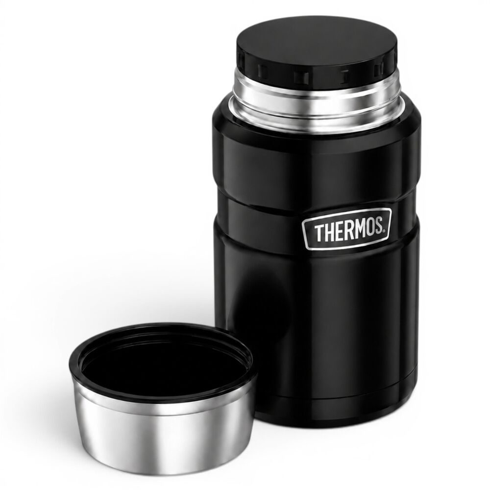Termo De Comida Premium Inox Thermos King 470ml Negro image number 1.0