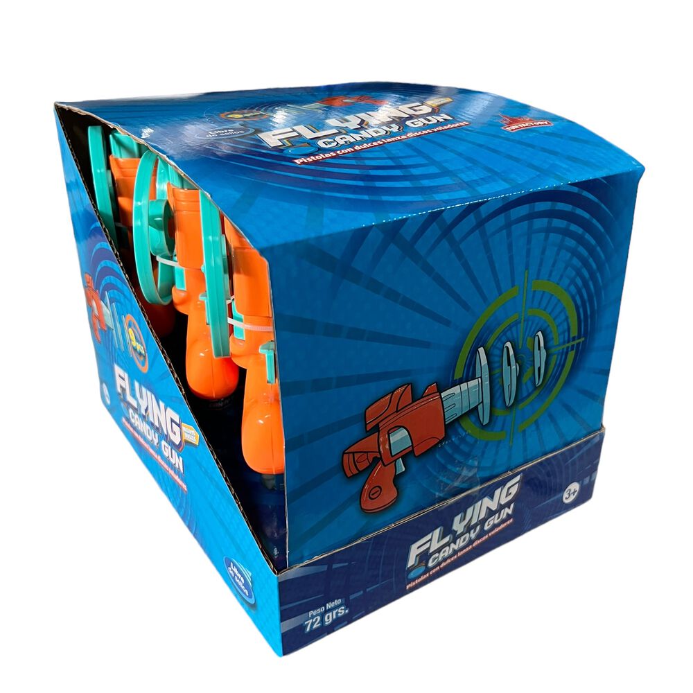 Pack 9 Juguetes + Dulce Sorpresa Cumpleaños Flying Candy Gun image number 5.0