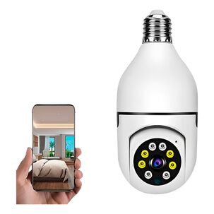 Cámara Ampolleta Wifi 360 Seguridad Control Remoto