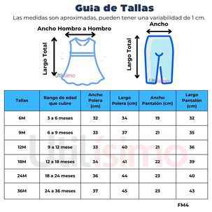 Set 2 Piezas De Algodón Conjunto Tutú Bebe Niña Tedmimak Ballerina Bunnies