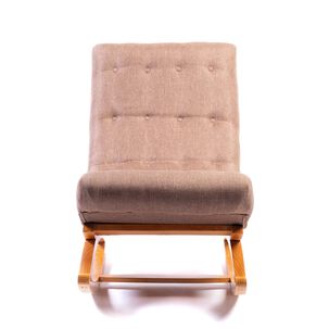 Silla Mecedora Lino Tabaco