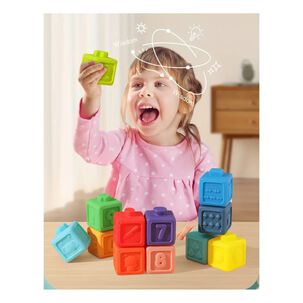 Set De Bloques Sensoriales Apilables 12 Piezas