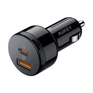 Aukey Cargador De Veh&iacute;culo Usb-a / Usb-c 36w Negro Cc-y18