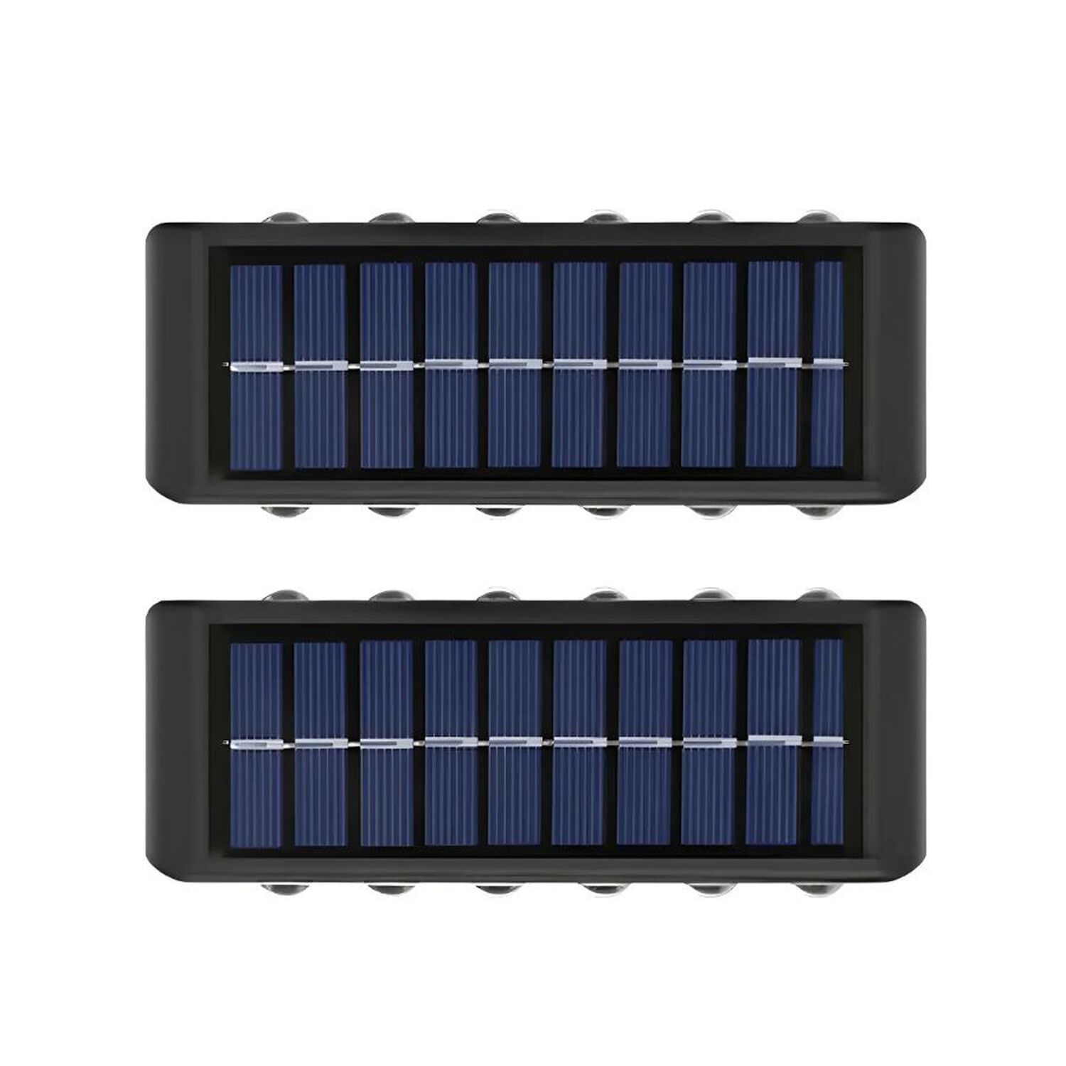 Lampara Solar Pared Exterior 12 Led Pack 2 Unidades image number 0.0