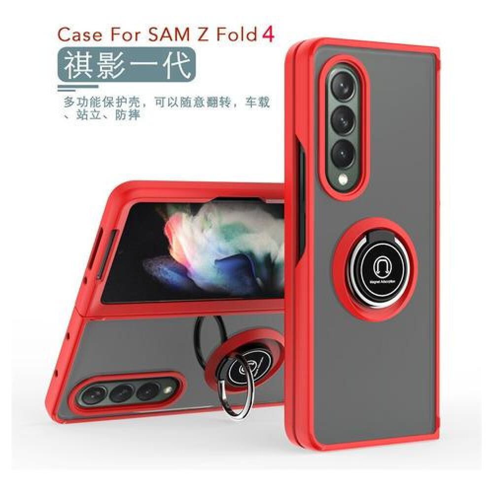 Carcasa Forro Samsung Galaxy Z Fold4 Con Aro E Iman Soporte image number 15.0