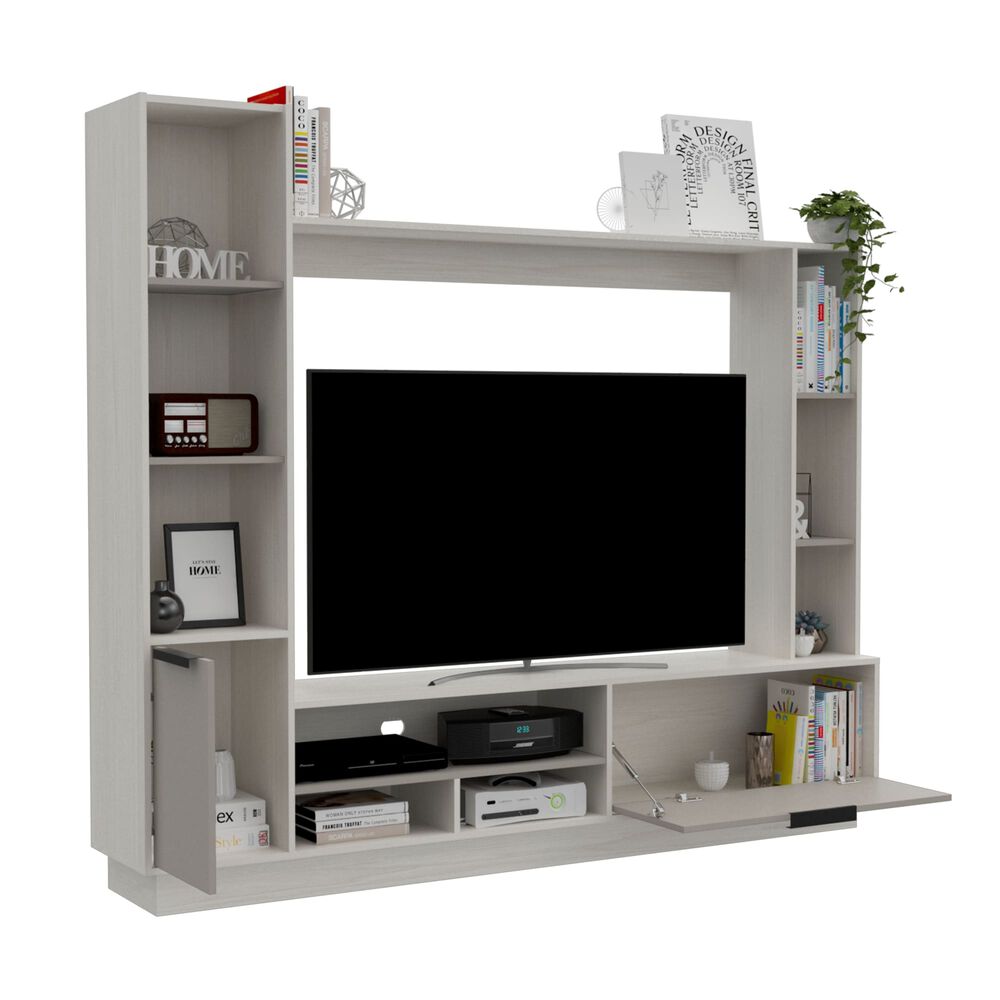 Centro De Entretenimiento Tv 60" Gris 176.8x202x35 Cm image number 1.0