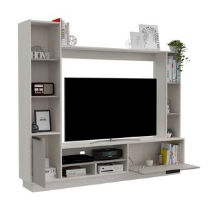 Centro De Entretenimiento Tv 60" Gris 176.8x202x35 Cm