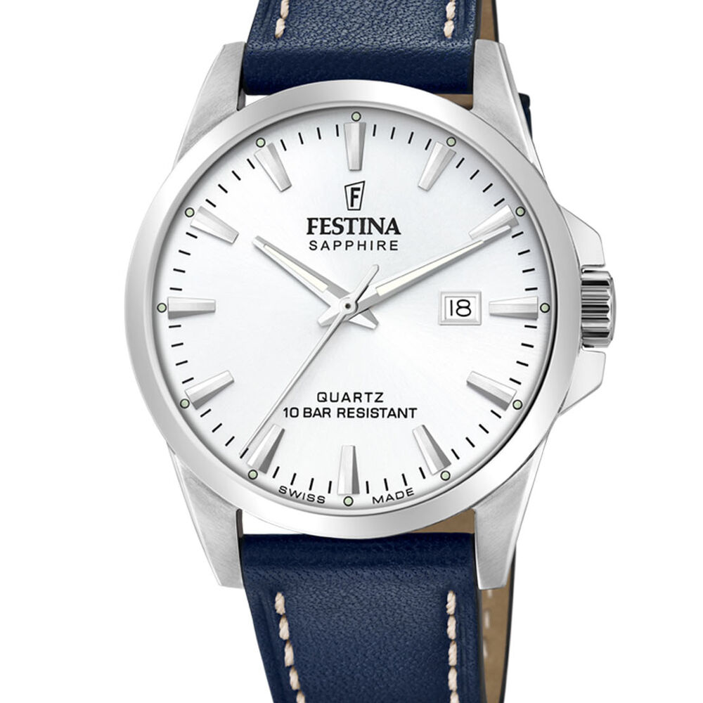 Reloj F20025/2 Festina Swiss Plateado Hombre Swiss Made image number 0.0