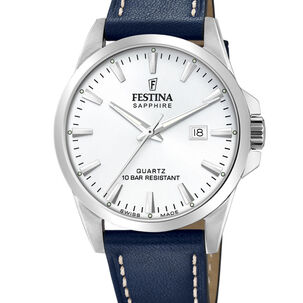 Reloj F20025/2 Festina Swiss Plateado Hombre Swiss Made