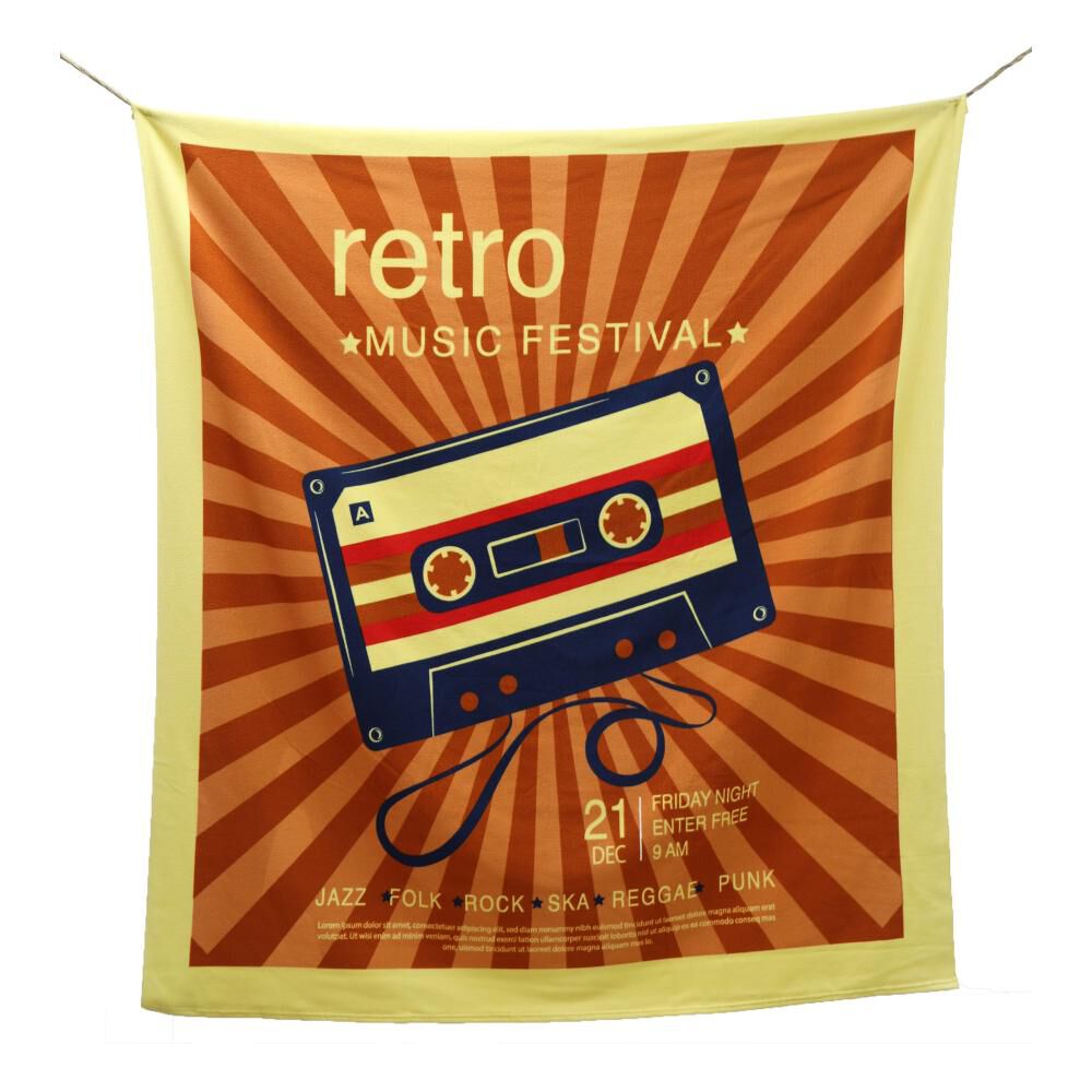 Toalla Playa Rolly Go Cassette / Retro/ 140x160 Cm image number 0.0