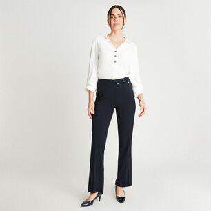 Pantal&oacute;n Tiro Medio Straight Mujer Lorenzo Di Pontti
