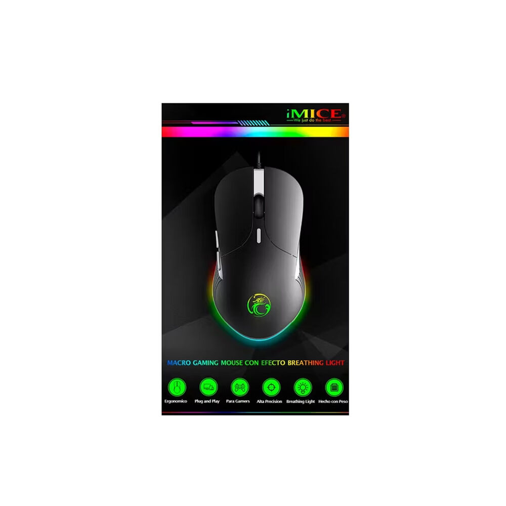 Mouse Gamer Premium Imice X6 6400 Dpi Retroiluminado image number 1.0