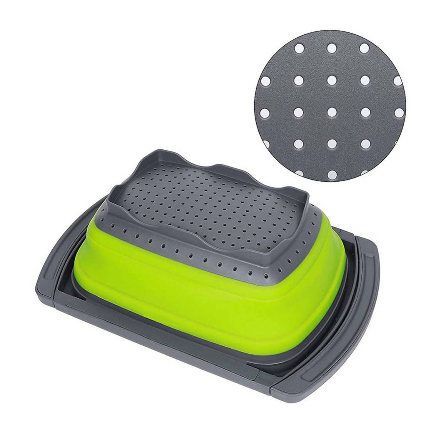 Pack 2 Coladores Escurridor Rectangular 30 Cm Cocina image number 1.0