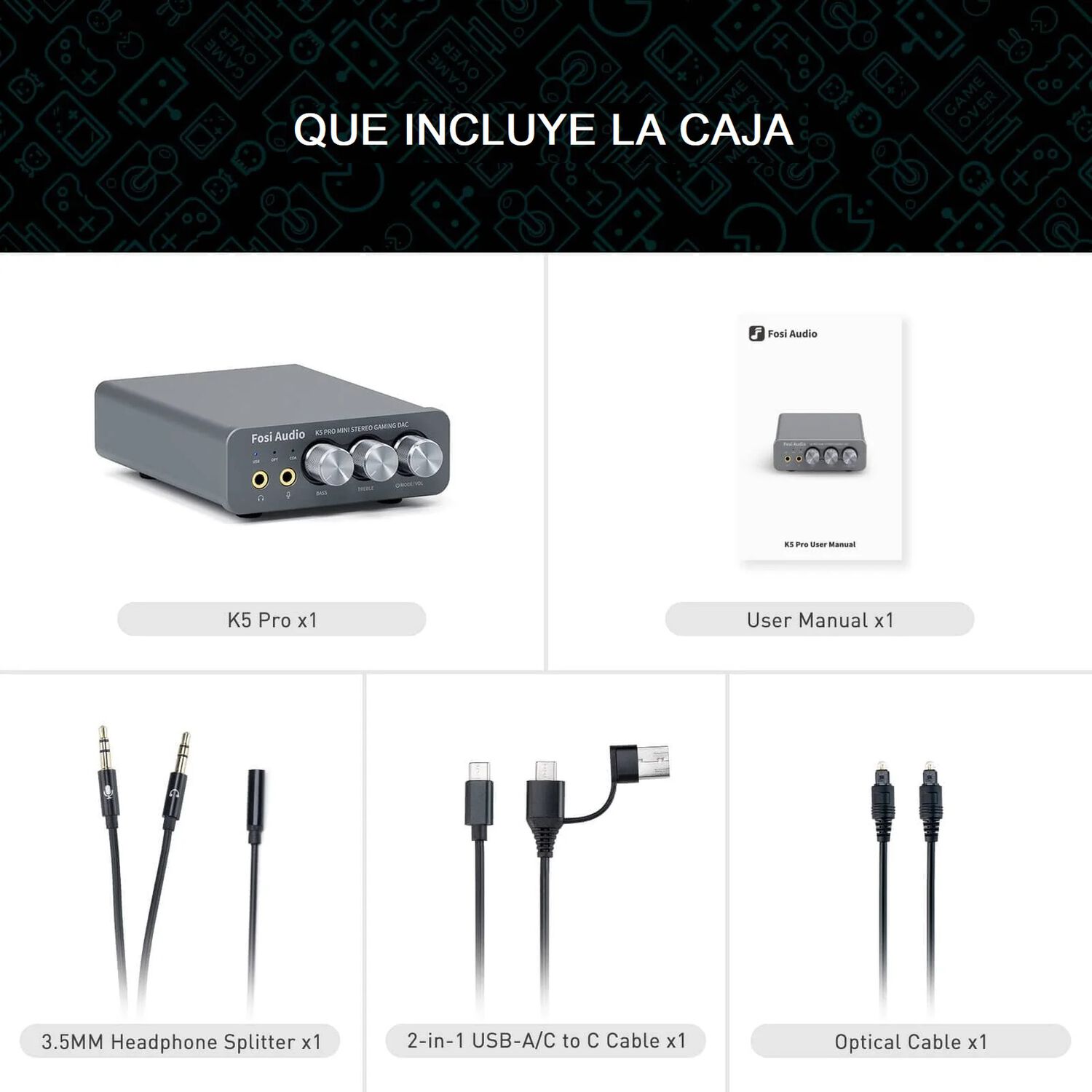Amplificador De Aud&iacute;fonos Hifi 1000mw - Fosi Audio K5 Pro image number 6.0