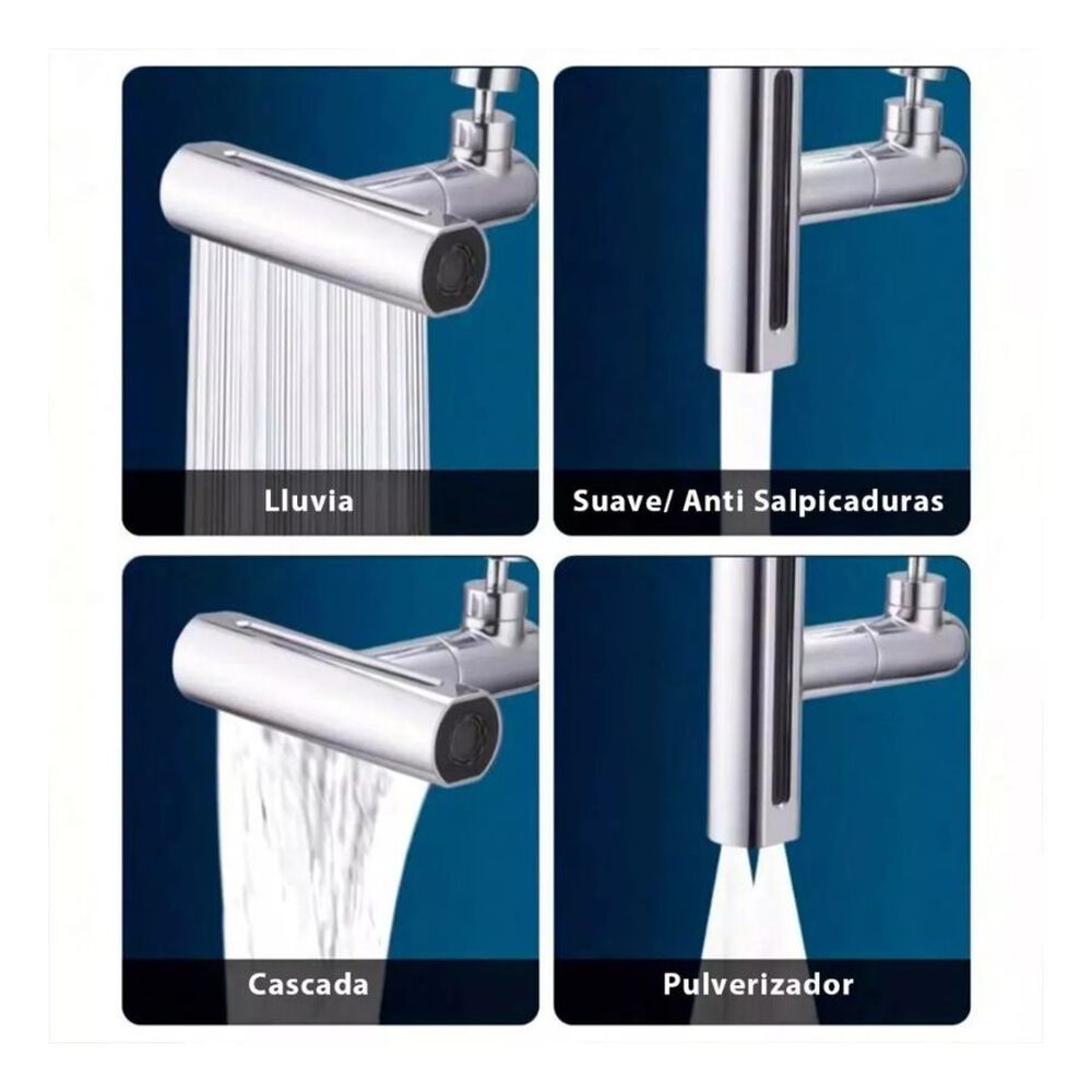 Grifo Canilla Adaptador Extensor 360 4 Modos Universal image number 1.0