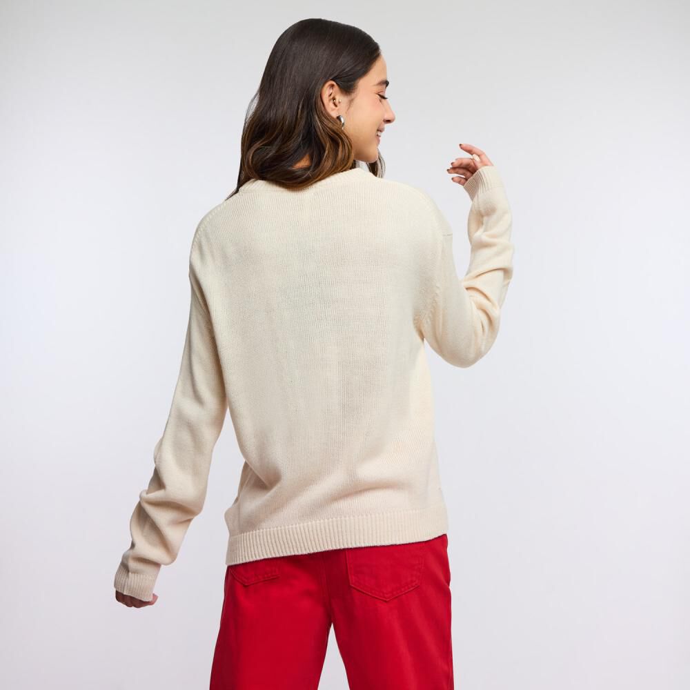 Sweater Brillos Manga Larga Cuello Redondo Mujer Freedom image number 3.0