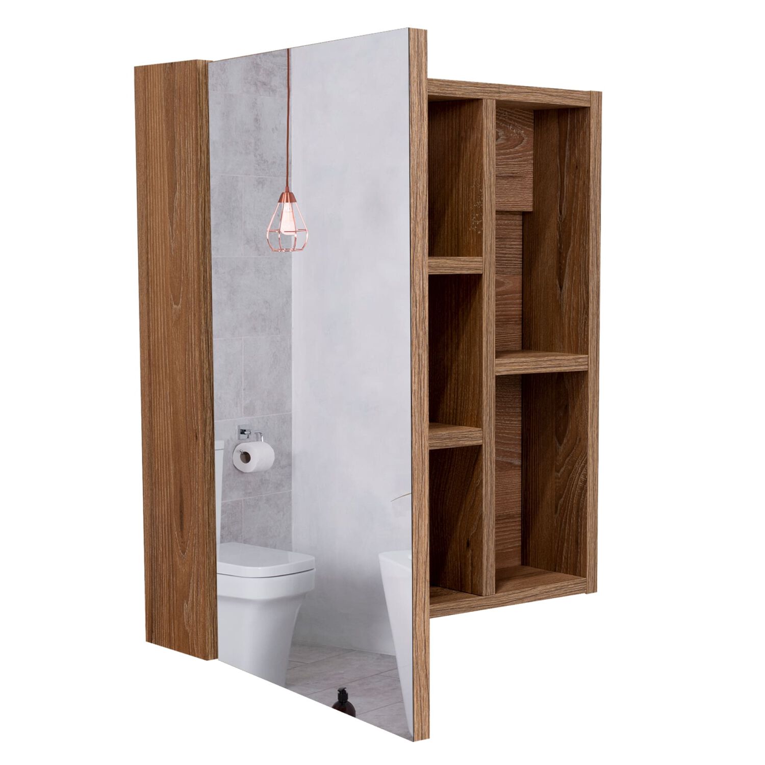 Mueble Botiquin 49.7x45x12.5 Cm Caf&eacute; Claro image number 5.0