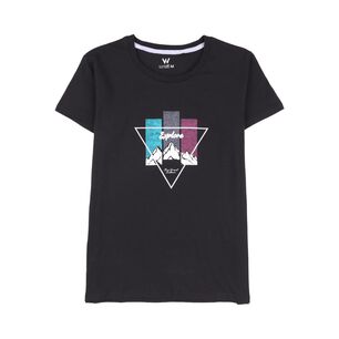 Polera Deportiva Manga Corta Estampado Mujer Wetland