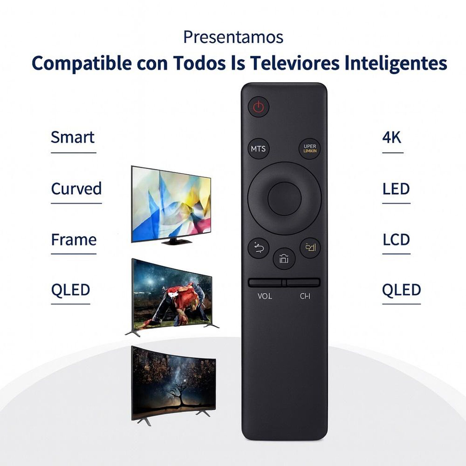 Control Generico Compatible Para Samsung Smart Uhd Tv 4k image number 2.0