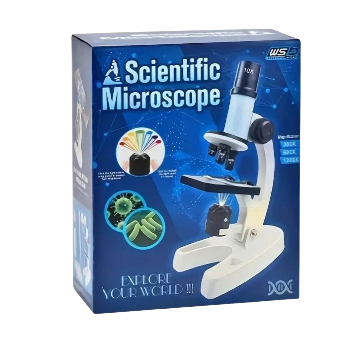 Microscopio Para Ni&ntilde;os Con Luz 100x A 450x Con Accesorios image number 2.0