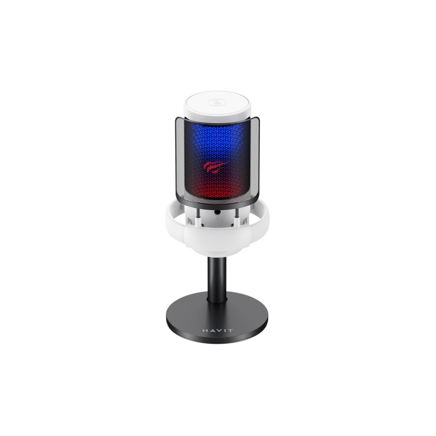 Micr&oacute;fono Streaming Rgb Gk50w Blanco Havit image number 1.0
