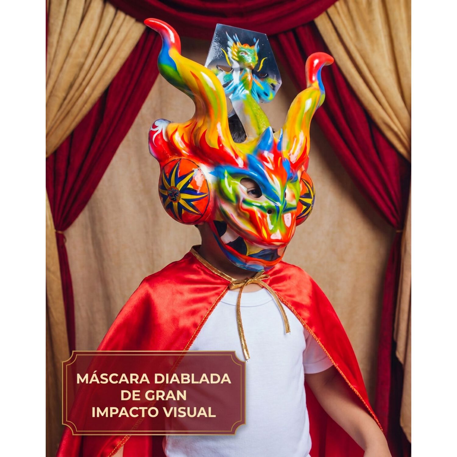Capa La Tirana Caporal Traje Tipico Nortino Infantil image number 1.0