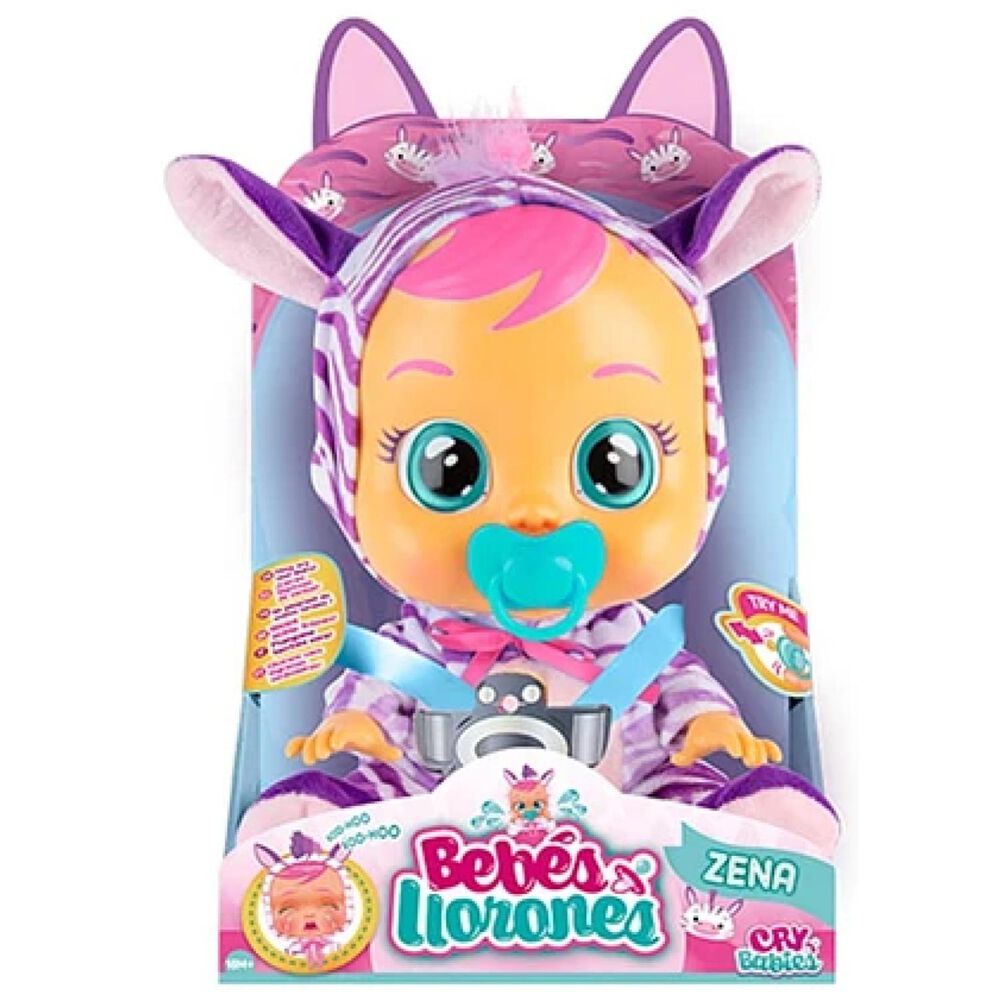 Juguete Muñeca Bebe Lloron Zena 30cm Cry Babys image number 3.0