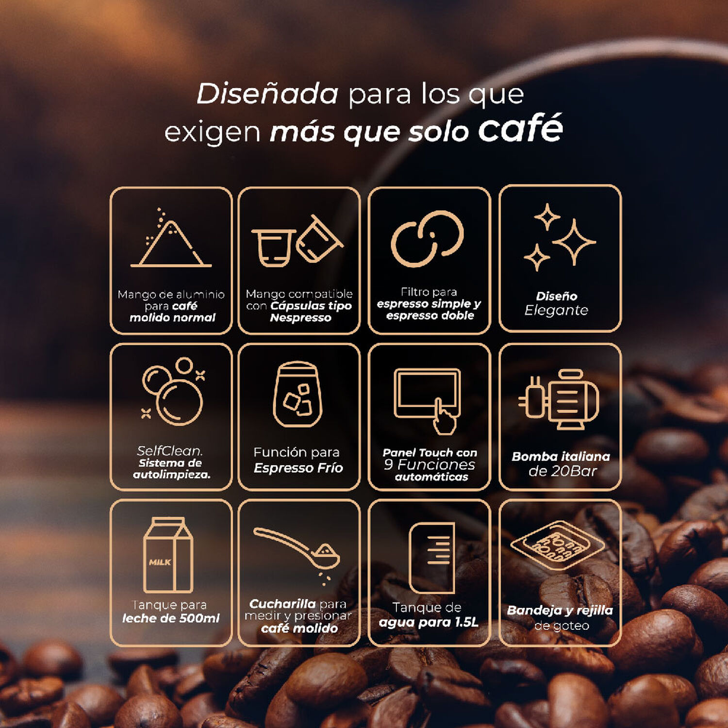 Cafetera Espresso Power Brew 9 En 1 image number 5.0