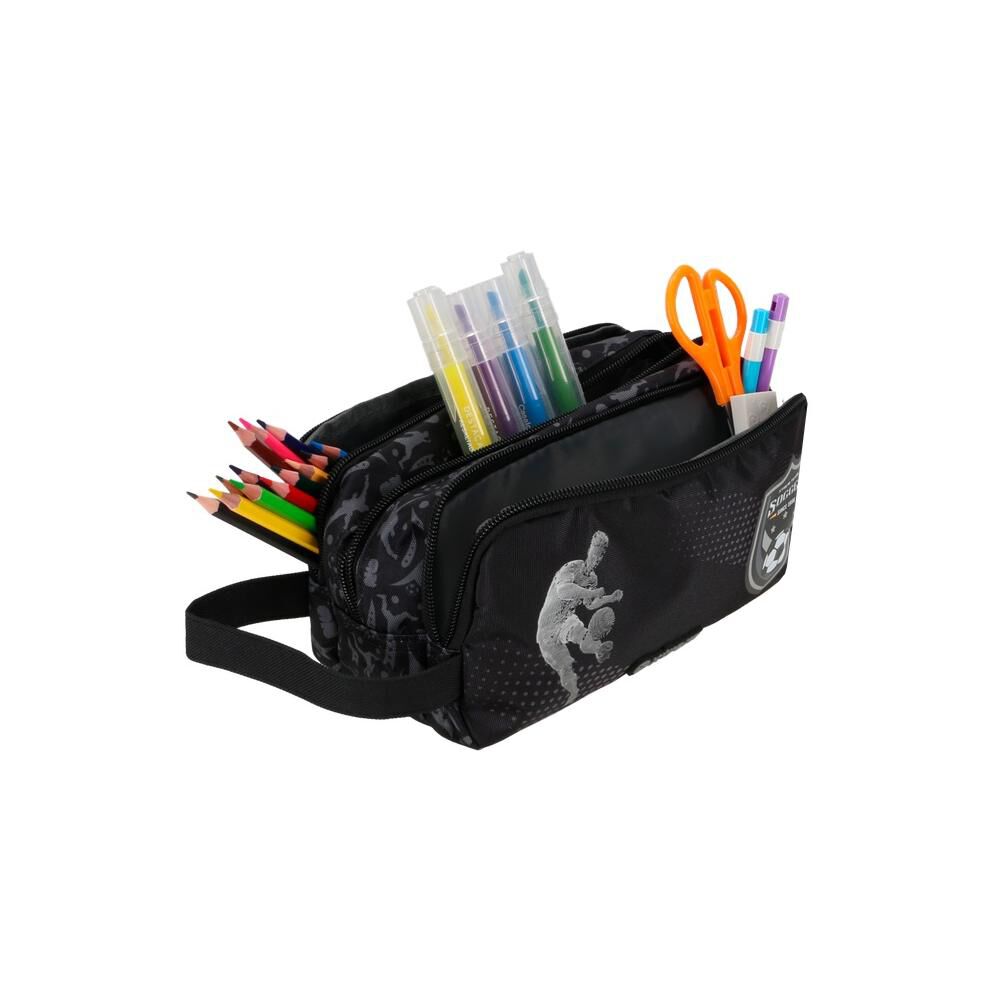 Estuche Xtrem University+ 6xt F&uacute;tbol Negro/gris image number 3.0