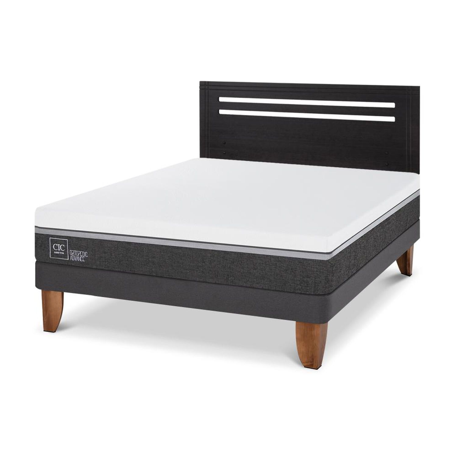 Cama Europea Cic Ortopedic Advance / 2 Plazas / Base Normal + Respaldo image number 4.0