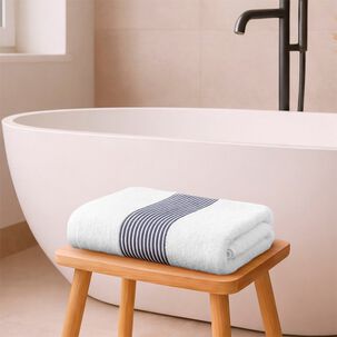 Toalla De Ba&ntilde;o Cuerpo Mav Nautica Home 100% Algod&oacute;n Suave 76x137cm Azul